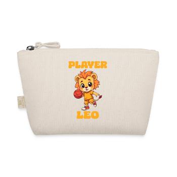 Basketball Basketballer Löwe Sternzeichen Leo - Bio-Täschchen - Natur - Vorne