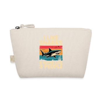 requin j’aime chemises design vintage - Trousse biologique - nature - Devant