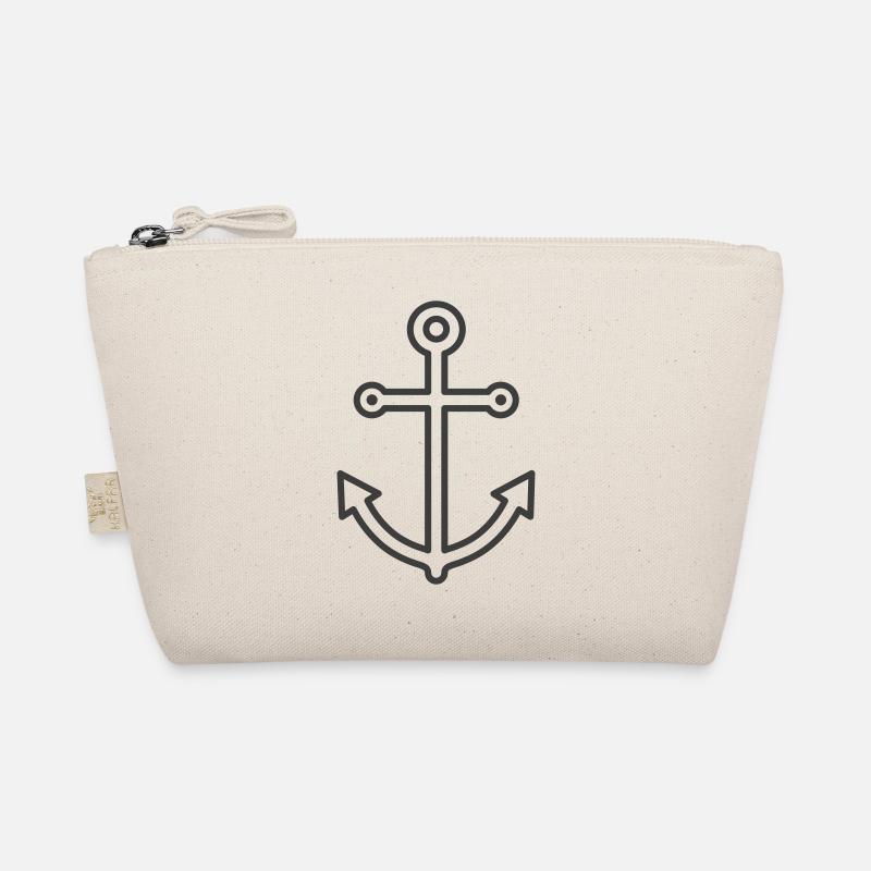 Nautische Ankerlinie Kunst Design Bio-Täschchen
