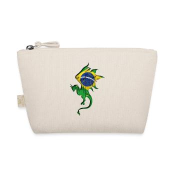 Drapeau du Brésil - Brésil - Dragon Silhouette - Trousse biologique - nature - Devant