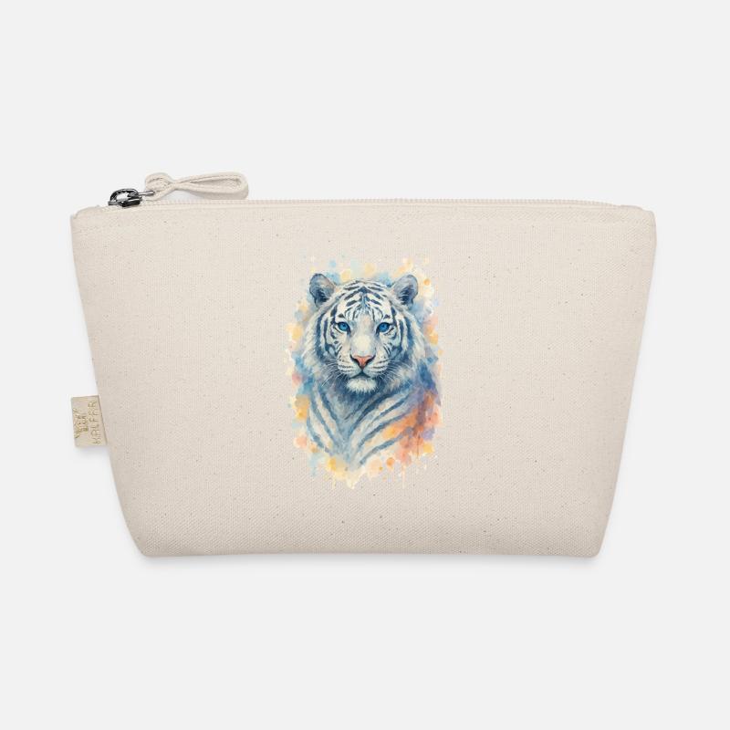 Tiger Watercolor Animal Organic Pouch
