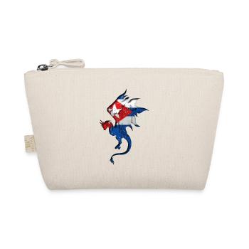 Drapeau de Cuba - Cuba - Silhouette de dragon - Trousse biologique - nature - Devant