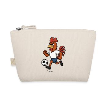 hahn fussball - Bio-Täschchen - Natur - Vorne
