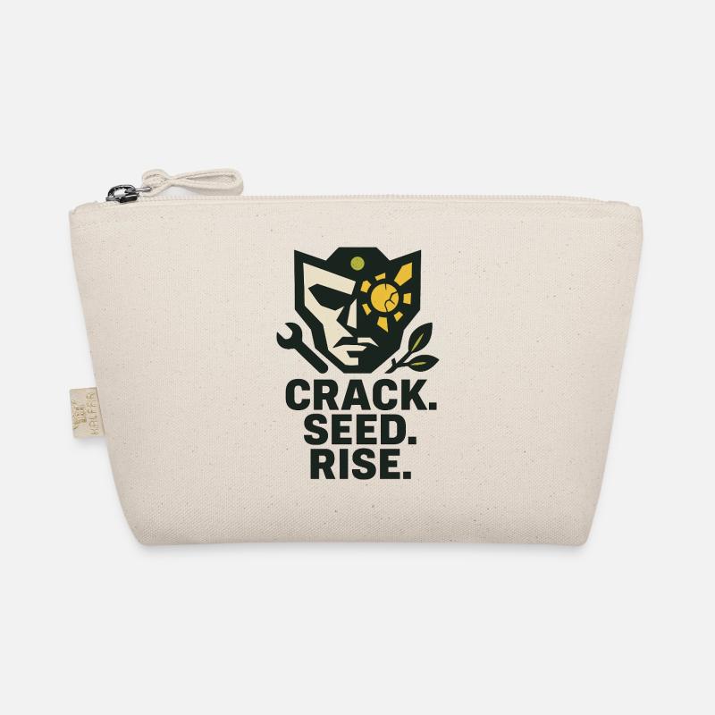 Crack. Seed. Rise. – Solarpunk Organic Pouch
