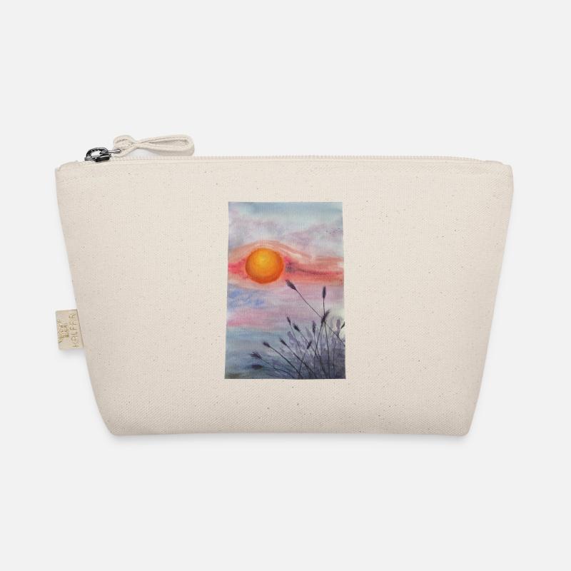 coucher de soleil sur prairie fleurs sauvages herbe blé Trousse biologique