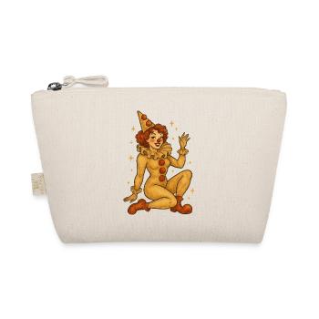 Whimsical Clown Costume Illustration - Organic Pouch - nature - Front