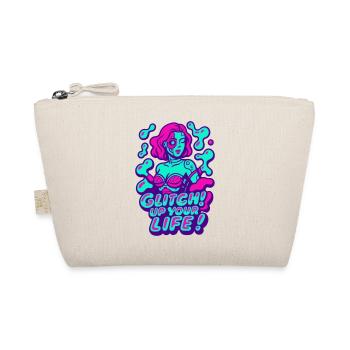 Glitch up your life! Cyborg Woman - Organic Pouch - nature - Front