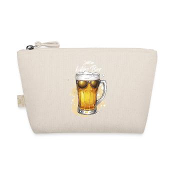 Beer with sunglasses cold beer beer party - Organic Pouch - nature - Front