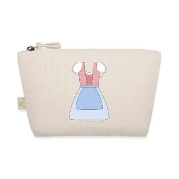Traditional Bavarian Dirndl Dress Design - Organic Pouch - nature - Front