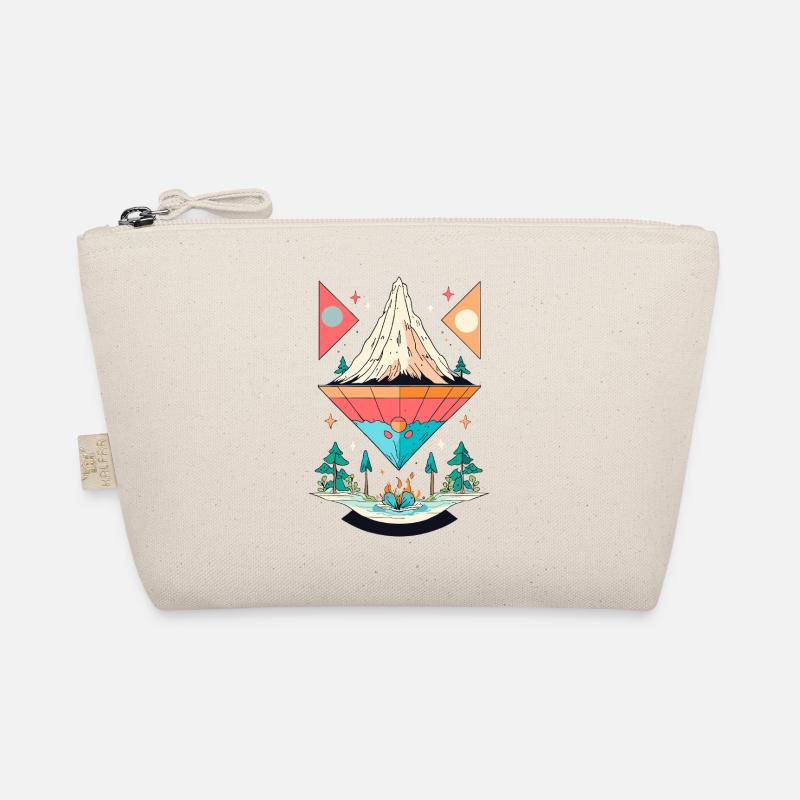 Conception de symétrie de montagne et de forêt Trousse biologique