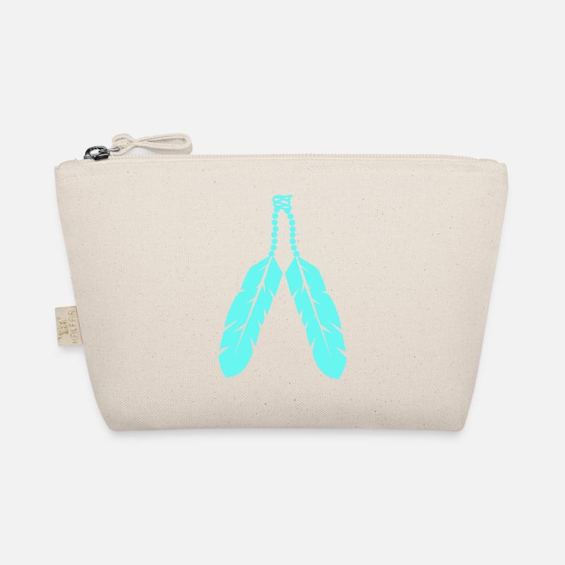 Feather Jewelry Design Organic Pouch