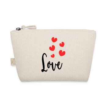 LIEBE. PAAR. GERADE VERHEIRATET. EVJF. VALENTINSTAG. - Bio-Täschchen - Natur - Vorne