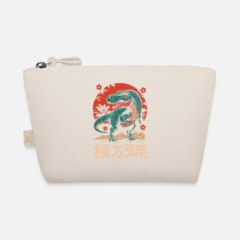 Retro Japanischer Dinosaurier Bio-Täschchen