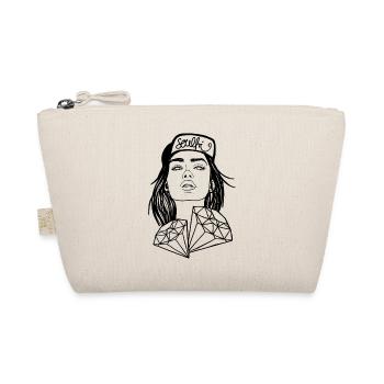 Femme avec des diamants – Dessin au trait Portrait soulfri - Trousse biologique - nature - Devant