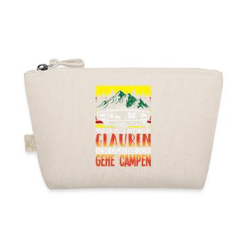 Camper Camping Caravan Saying - Organic Pouch - nature - Front