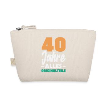 Funny 40th Birthday Gift Birthday Shirt - Organic Pouch - nature - Front