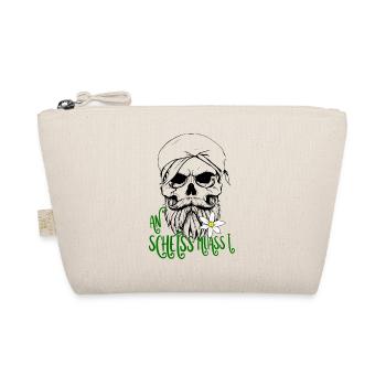 Skull with Edelweiss Folk Festival Beer Tent - Organic Pouch - nature - Front