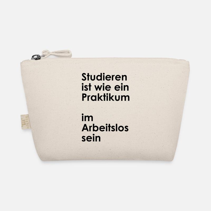 Unispruch "Praktikum im arbeitslos sein" Studenten Bio-Täschchen