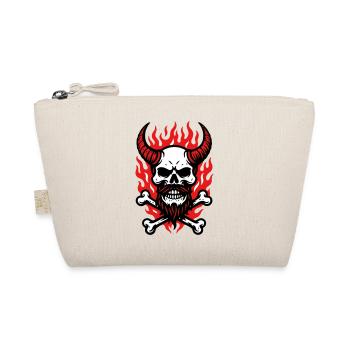 Fire Skull Demon - Organic Pouch - nature - Front