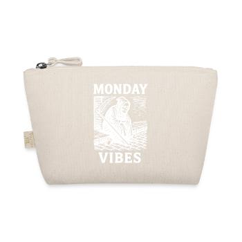 Monday Vibes – Grim Reaper in Wooden Hatching - Organic Pouch - nature - Front