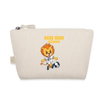 Design your own lion football - Organic Pouch - nature - Front