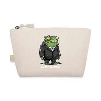Frog scientist in suit Halloween - Organic Pouch - nature - Front