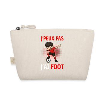 I can't I have football – Humorous football T-shirt - Organic Pouch - nature - Front