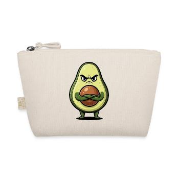 Süßer grimmiger Avocado Cartoon mit Armen - Bio-Täschchen - Natur - Vorne