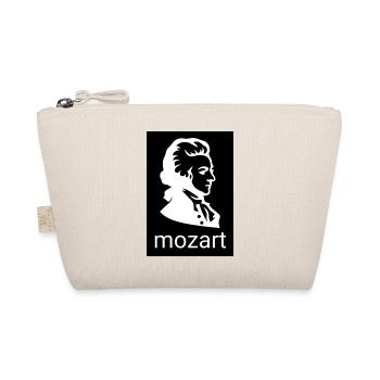Mozart Silhouette Kontrast - Bio-Täschchen - Natur - Vorne