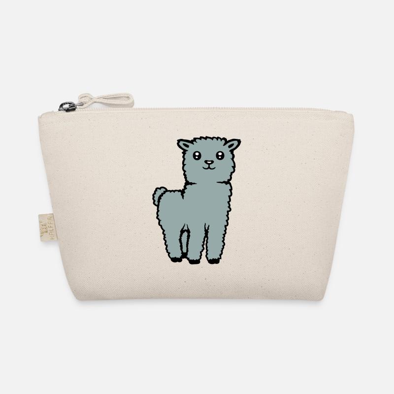 Cute Alpaca Llama Animal Soft Fluffy Comic Organic Pouch