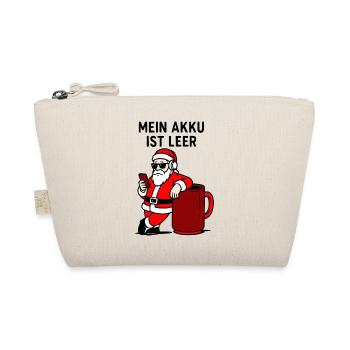 Weihnachts Akku Ausfall - Bio-Täschchen - Natur - Vorne