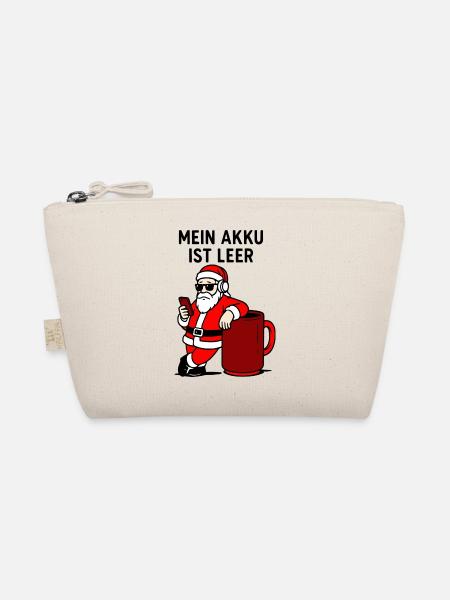 Weihnachts Akku Ausfall - Bio-Täschchen - Natur