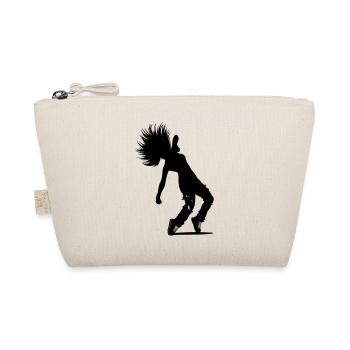 B-Girl Silhouette – Breakdance Power Move - Organic Pouch - nature - Front