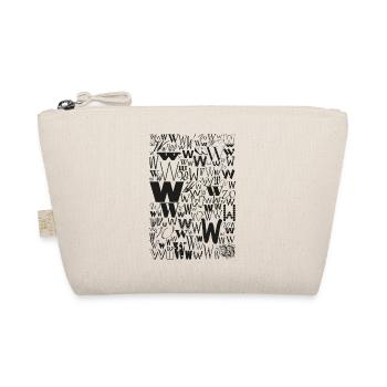 Typo W – Letter Design for Font Lovers - Organic Pouch - nature - Front
