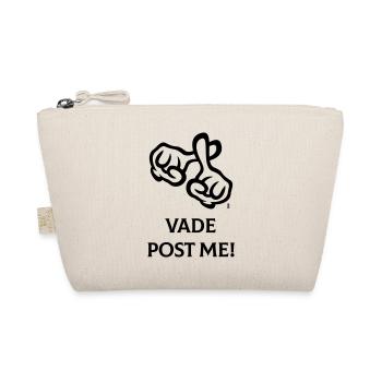 Vade Post Me! (Cross / Bible / Religion / 1C) - Organic Pouch - nature - Front