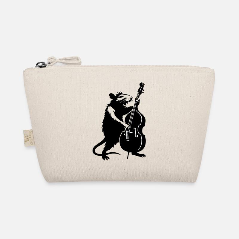Ours avec violoncelle Monochrome Trousse biologique