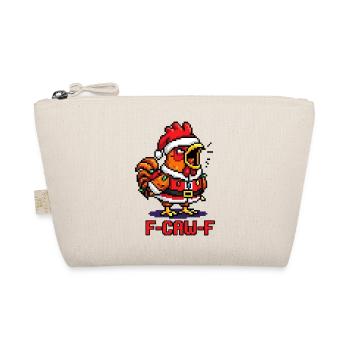 F-CAW-F Crow Christmas Sarcastic Gift - Organic Pouch - nature - Front