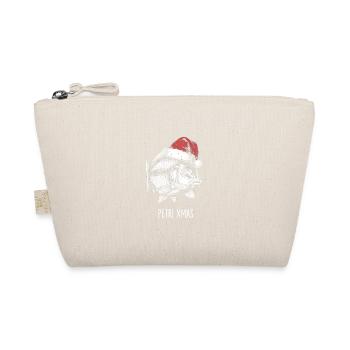 Funny Angler Christmas Petri Xmas Carp - Organic Pouch - nature - Front