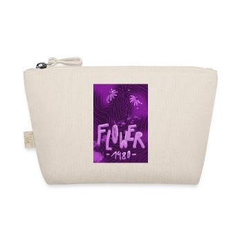 Floral Neon 80s Retro - Organic Pouch - nature - Front