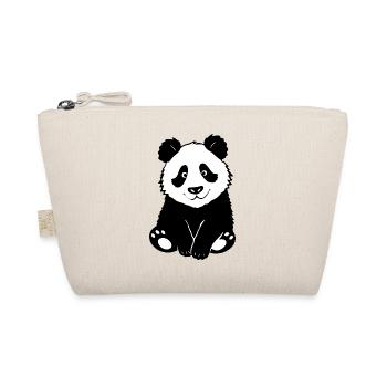 Panda Bear Bear T-shirt Gift Kids - Organic Pouch - nature - Front