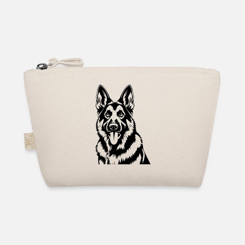 Schaeferhund_schwarz Organic Pouch