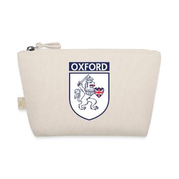 Lion Crown Crest with Union Jack - Organic Pouch - nature - Front