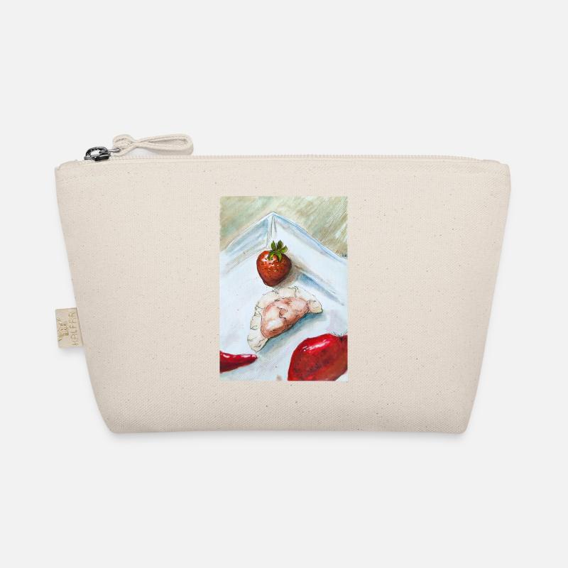 Erdbeer-Ingwer-Stillleben Bio-Täschchen