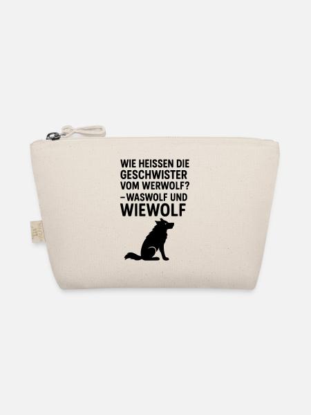werwolf witziger spruch kinder grundschule - Bio-Täschchen - Natur