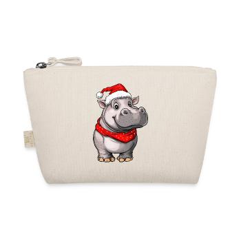 Hippopotame de Noël - Trousse biologique - nature - Devant