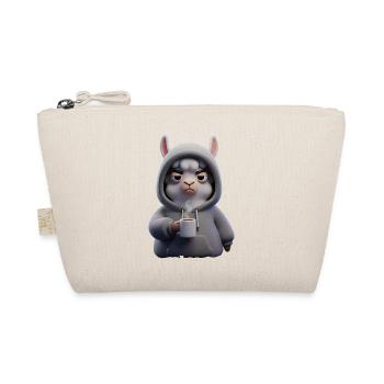 Funny alpaca motif for morning grouches - Organic Pouch - nature - Front