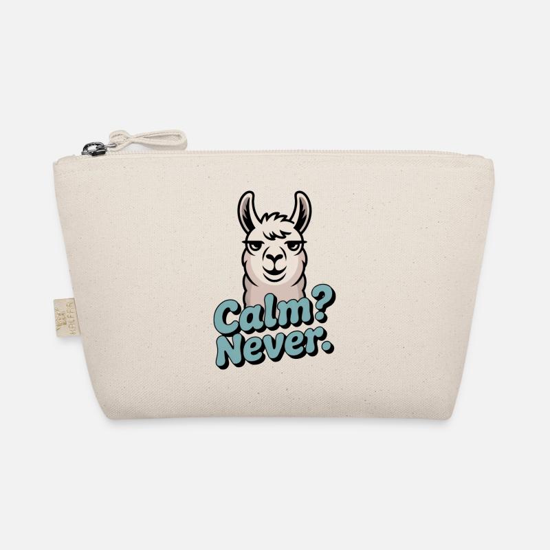 Calm? Never. – Null Gelassenheit Bio-Täschchen