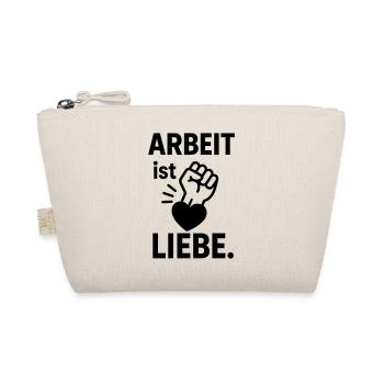 arbeit liebe motivation - Bio-Täschchen - Natur - Vorne