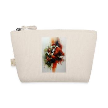 Aquarell-Weihnachtsmann-Lesebrief - Bio-Täschchen - Natur - Vorne