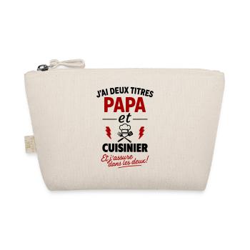 Dad Cook Humor Kitchen Gift - Organic Pouch - nature - Front